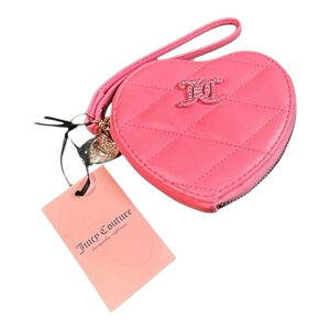Juicy Couture Pink Lemonade Brighter Than A Diamond Heart Zip Wallet NWT